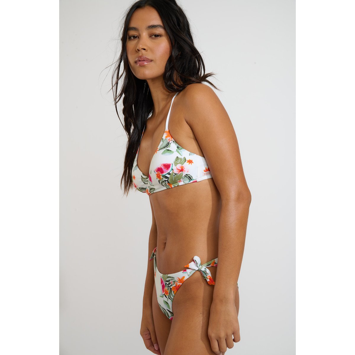Bas de maillot culotte nouée Pinia - PALMROSE beige, BANANA MOON