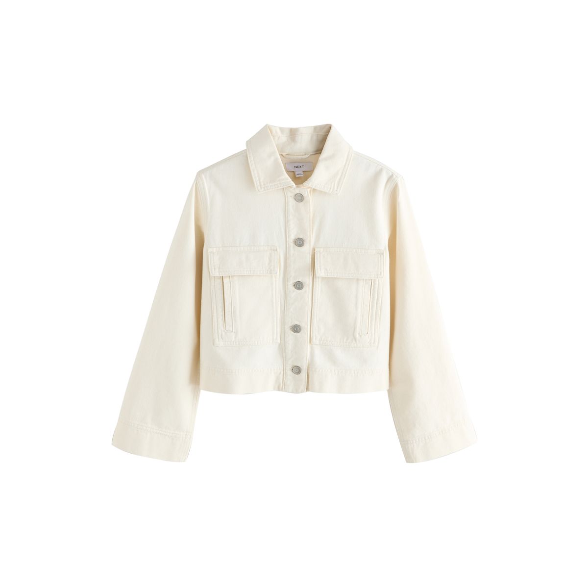 Veste en coton à 2 poches écru, NEXT
