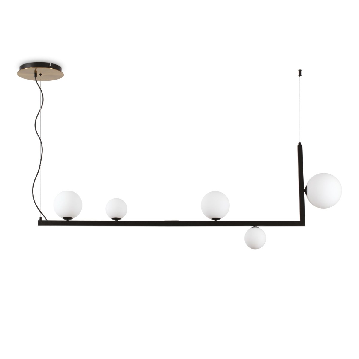 Suspension BIRDS noir, IDEAL LUX