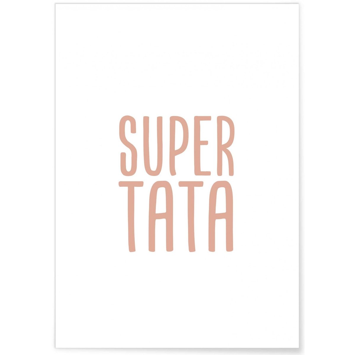 Affiche Super Tata blanc, L'AFFICHERIE