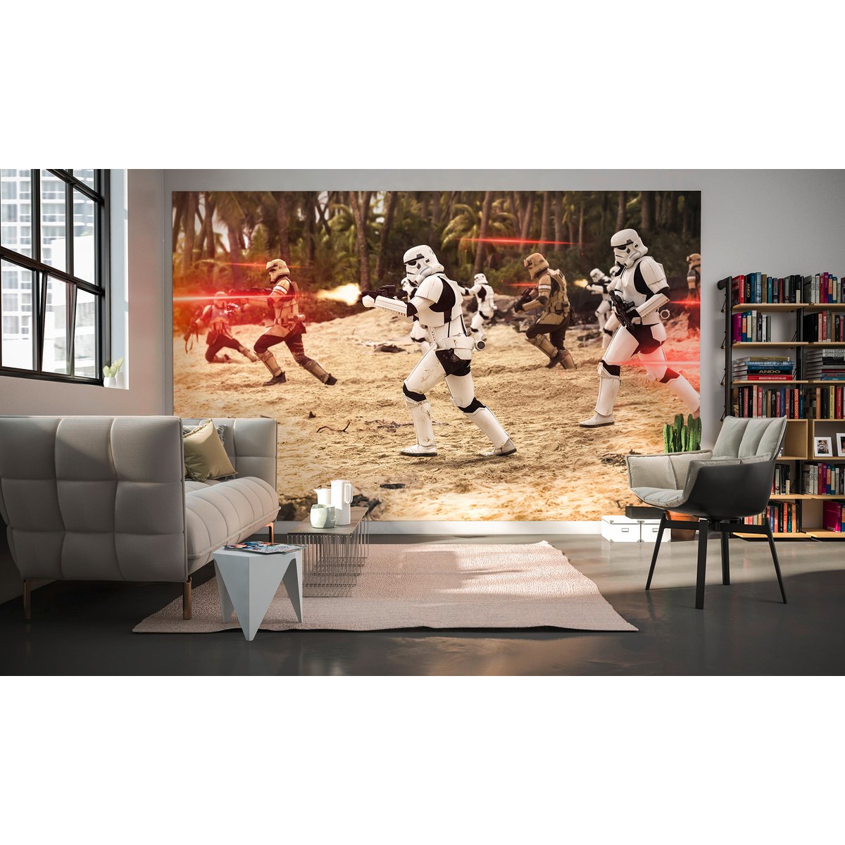 Papier peint Komar - Star Wars Imperial Strike - 400 x 250 cm beige, HEXOA