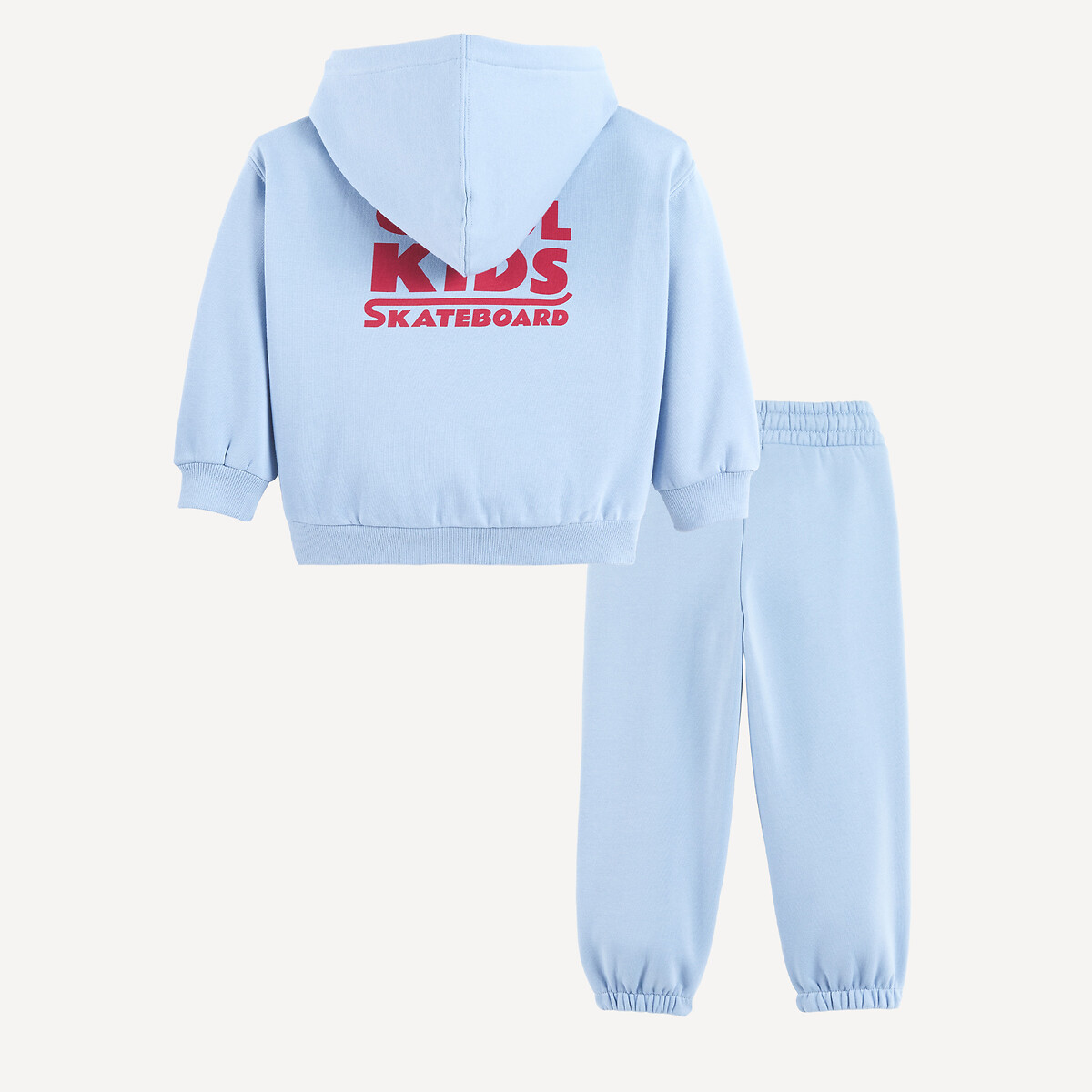 Ensemble 2 pièces, sweat à capuche et pantalon de jogging, en molleton bleu, LA REDOUTE COLLECTIONS