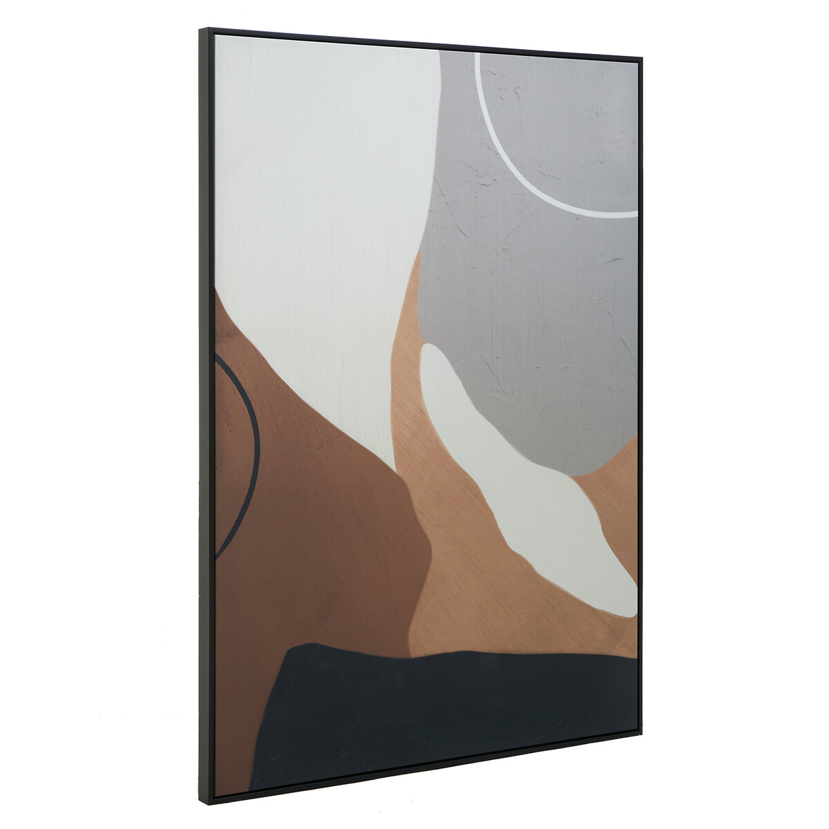 143 x 103cm Neutral Abstract Canvas Wall Art grey, SO'HOME