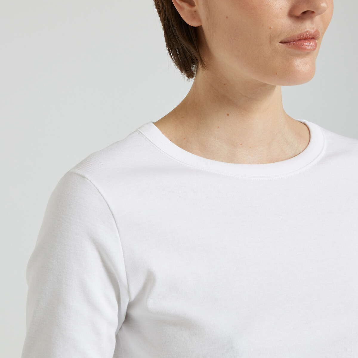 T-shirt L'Iconique, manches longues blanc, PETIT BATEAU