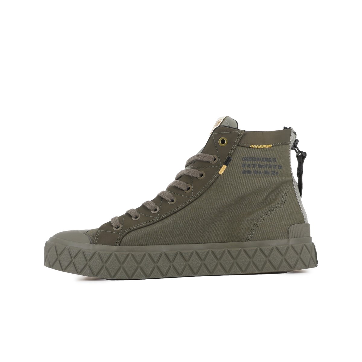 Boots en toile PALLA ACE DETROIT vert-olive night, PALLADIUM