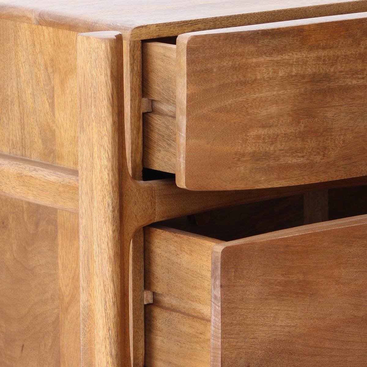 Chiffonnier en bois de manguier ROSANA bois clair, MADE IN MEUBLES