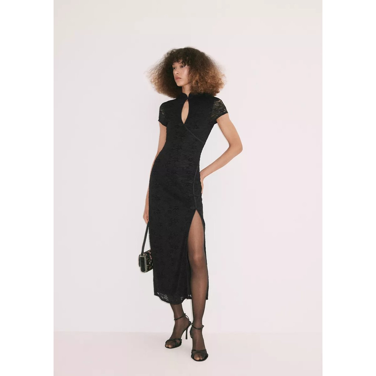 DRESS XOSAKA noir, MANGO