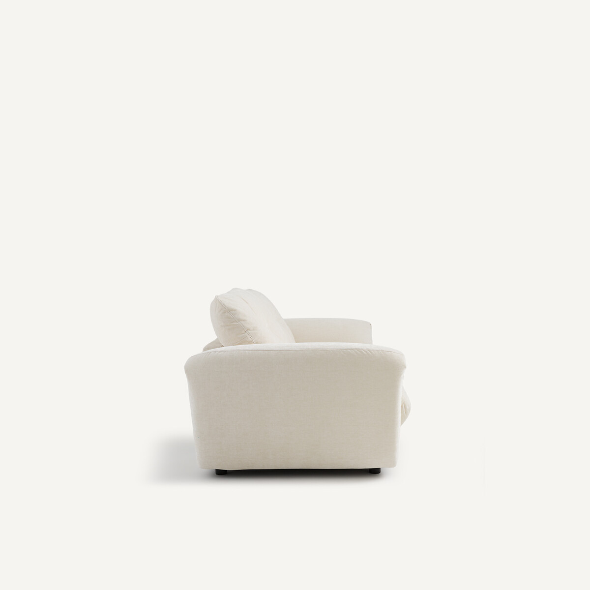 Canapé 3P convertible velours chenille, Edgar blanc, AM.PM