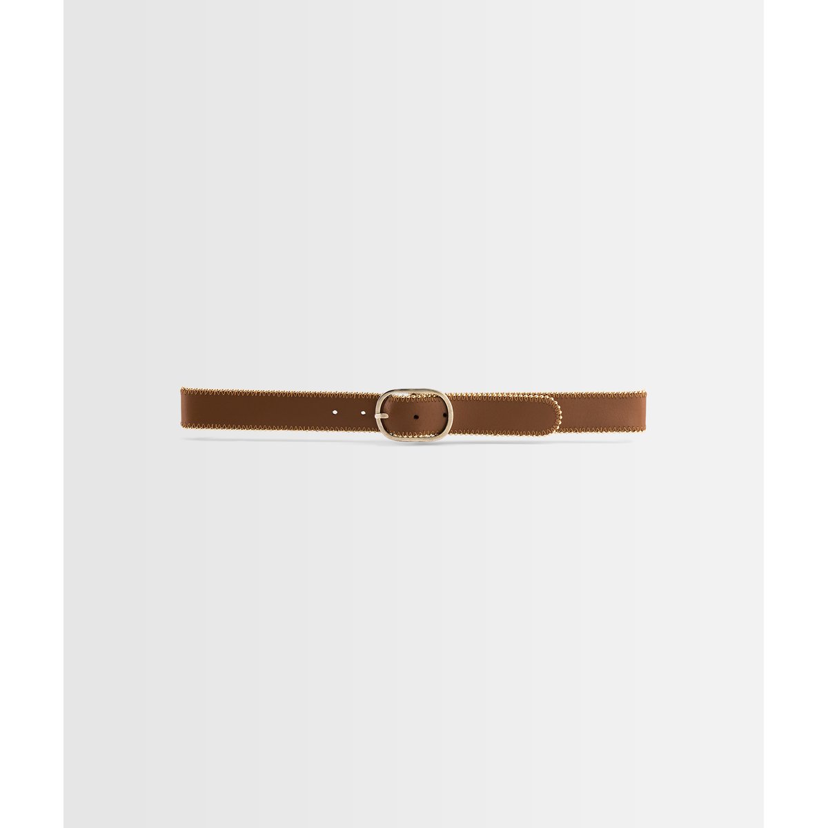 Ceinture en cuir JASMINE camel clair, Maison 123