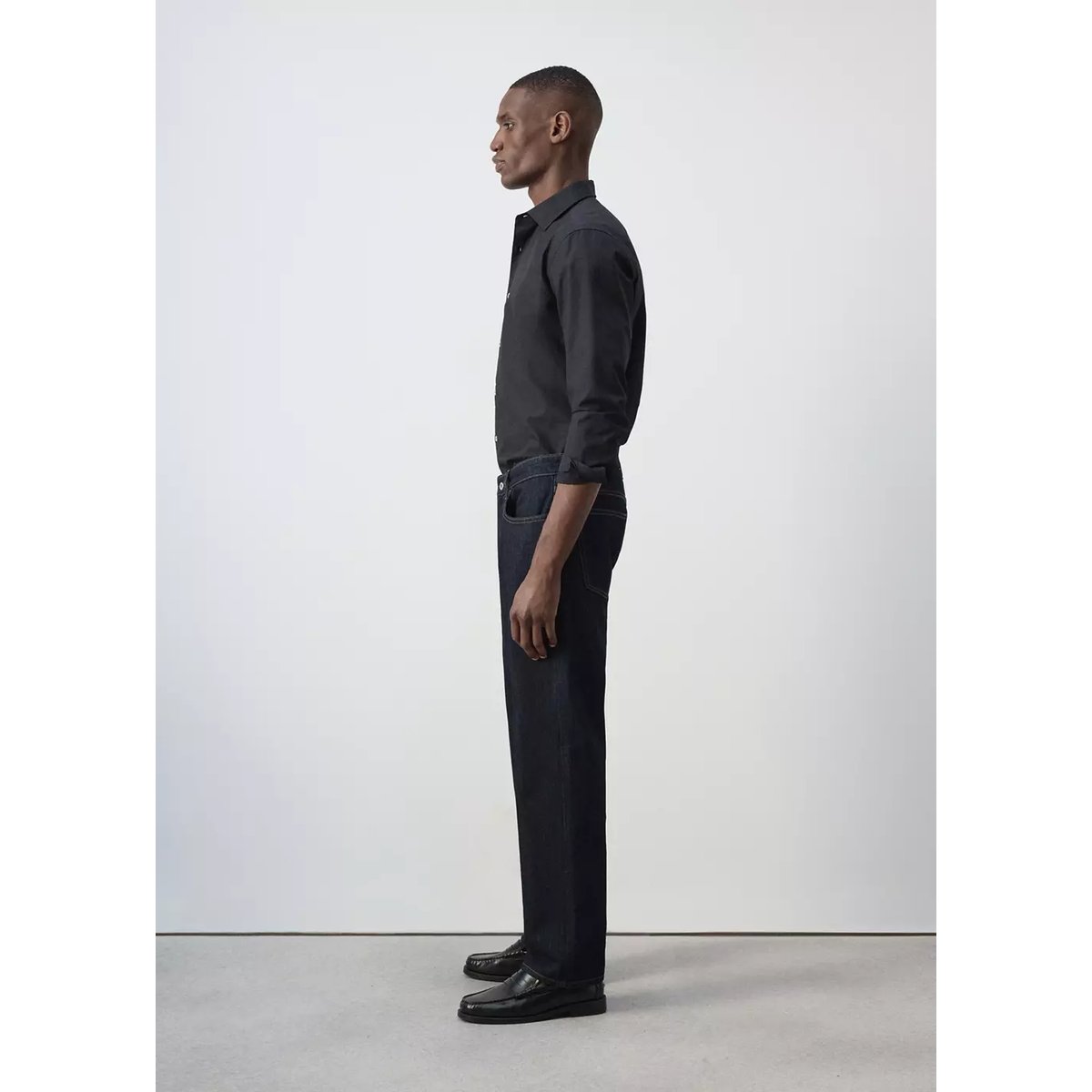 Jean Moby relaxed fit délavé foncé bleu, MANGO MAN