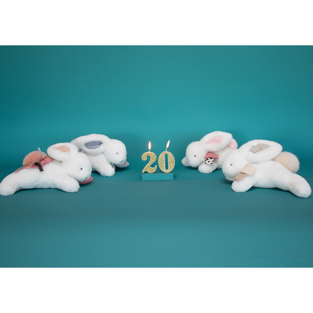 Peluche happy blush 25 cm rose, DOUDOU ET COMPAGNIE