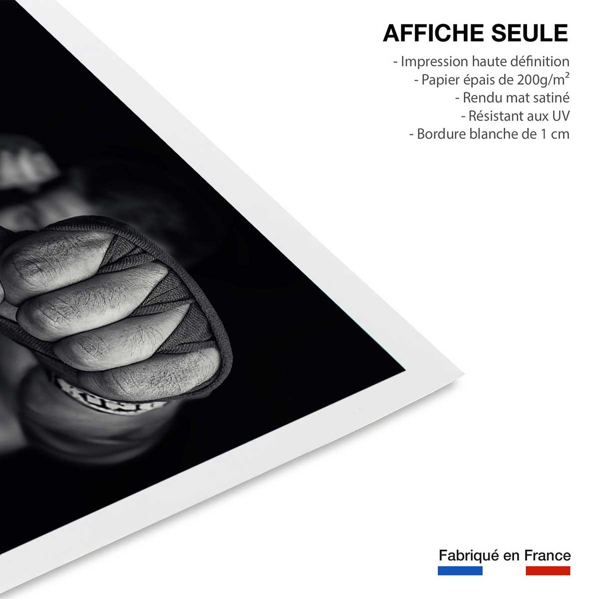 Affiche boxe left wing affiche seule, HEXOA