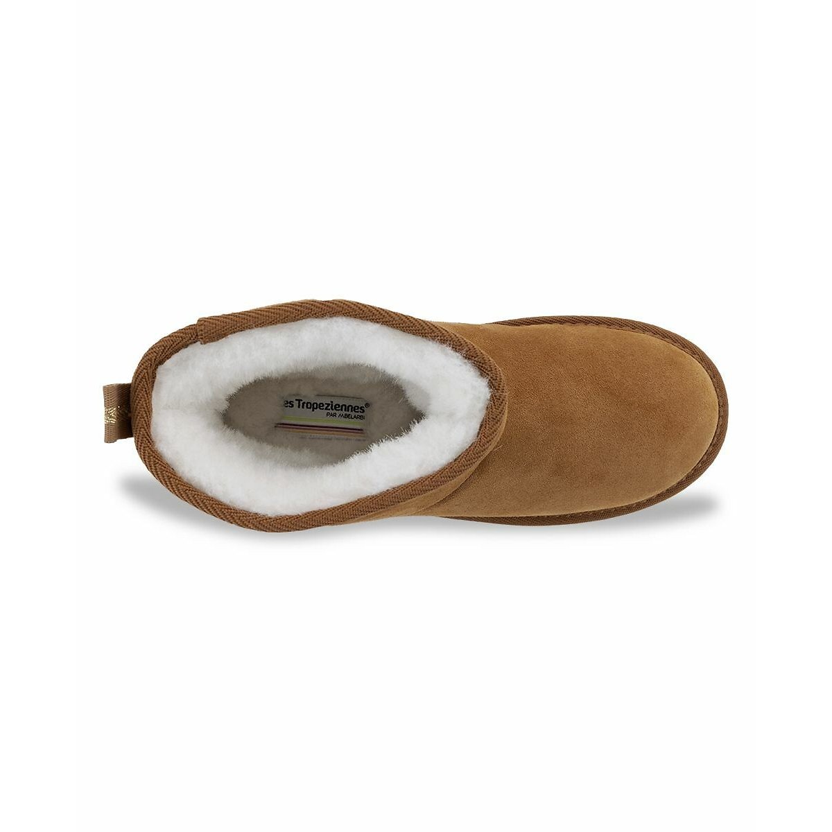 Boots en cuir fourrées Chakir camel, LES TROPEZIENNES PAR M.BELARBI