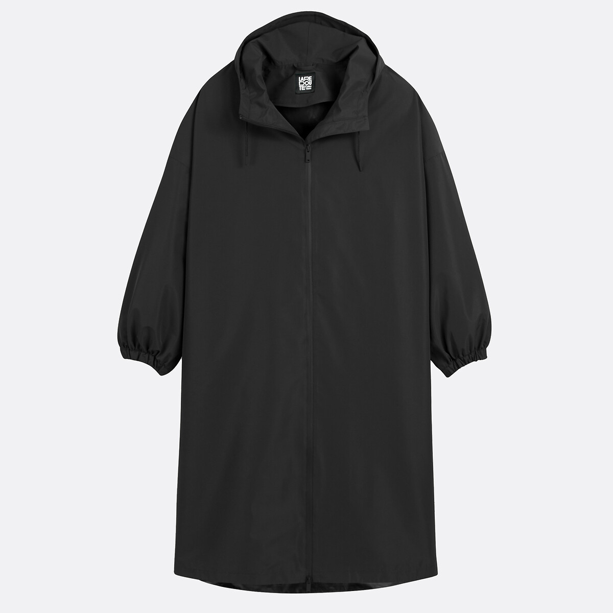 Coupe-vent oversize maxi long à capuche noir, LA REDOUTE COLLECTIONS