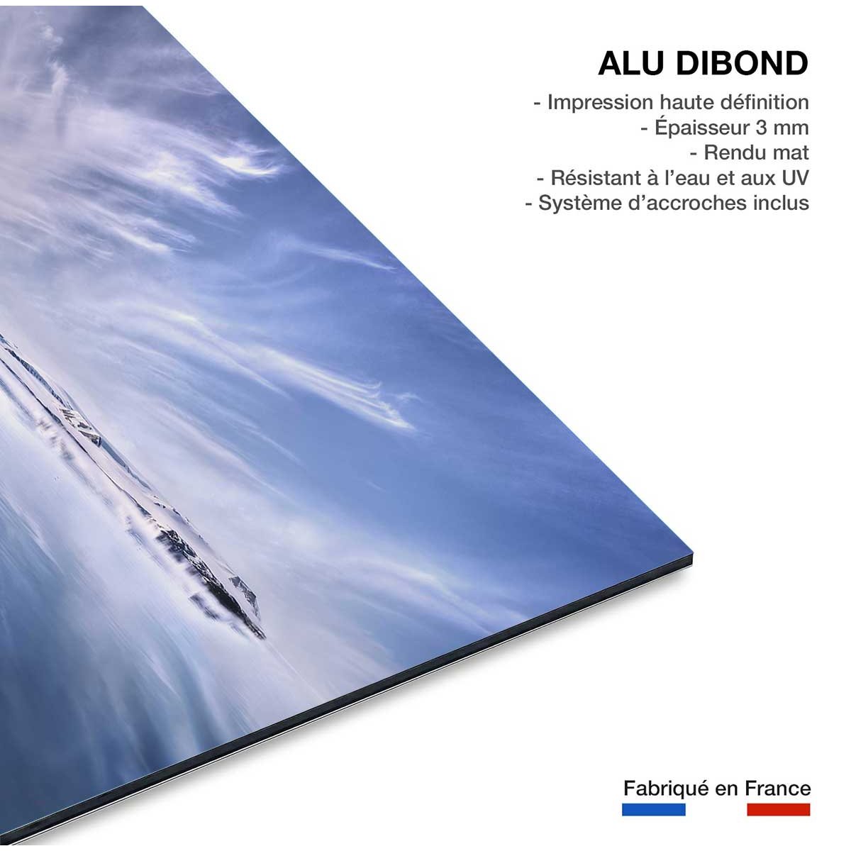 Tableau paysage Une Journee en Arctique tableau alu dibond, HEXOA