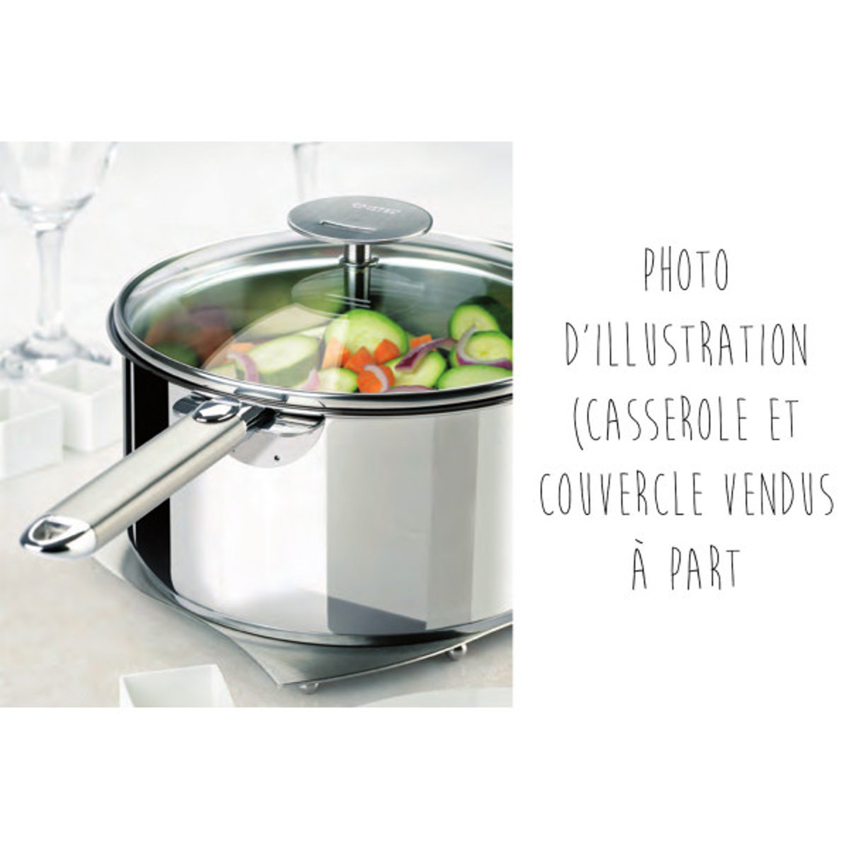 Poignée amovible Zénith 2 en inox brossé STRATE inox, CRISTEL
