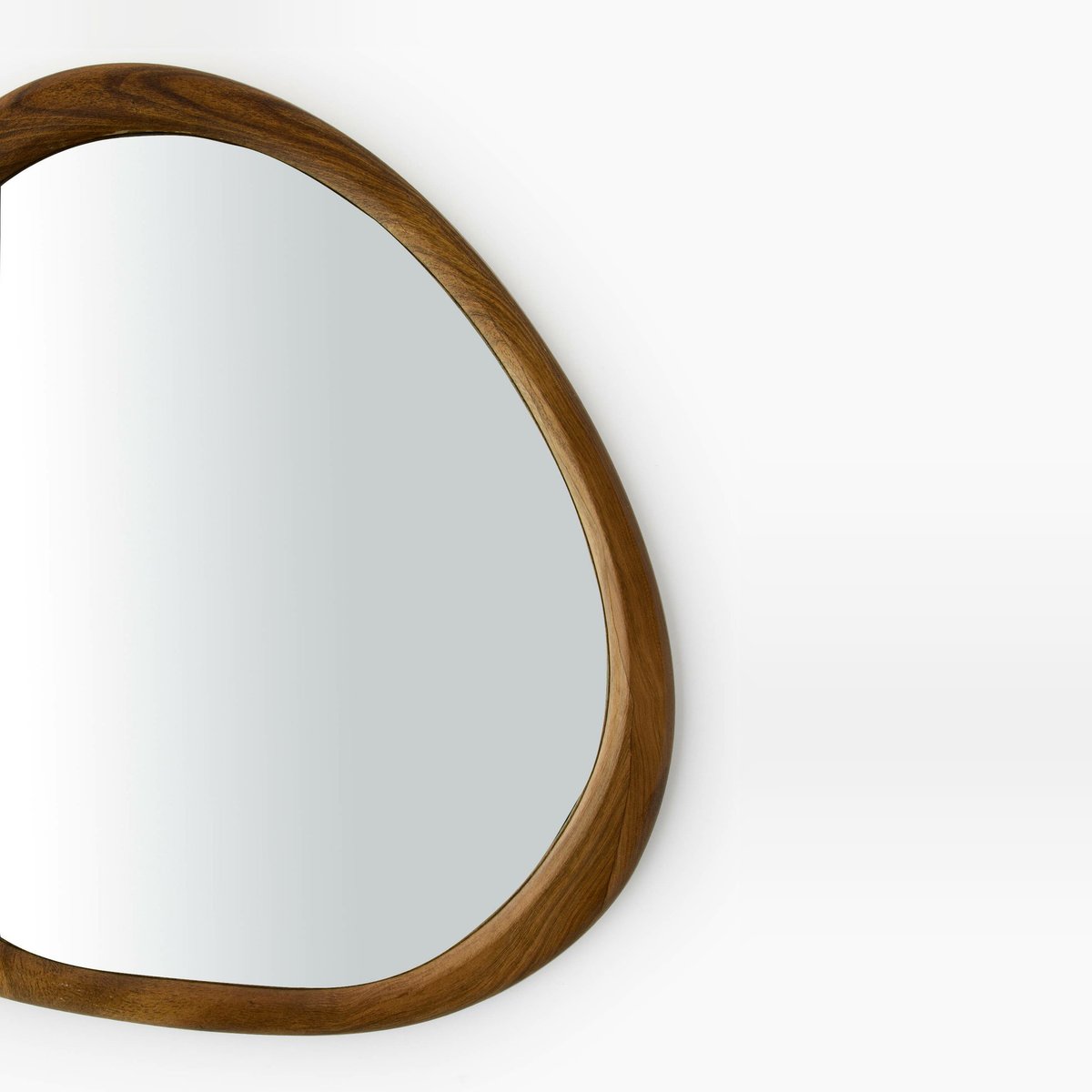 Miroir ondulé, 35x2x57cm, en bois bois fonce, MONOPRIX