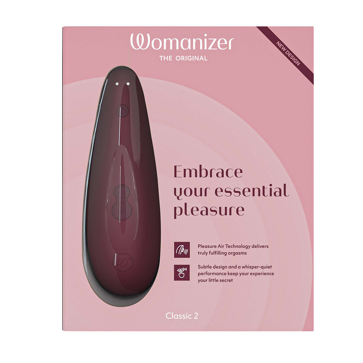 Stimulateur clitoridien classic 2 bordeaux, WOMANIZER