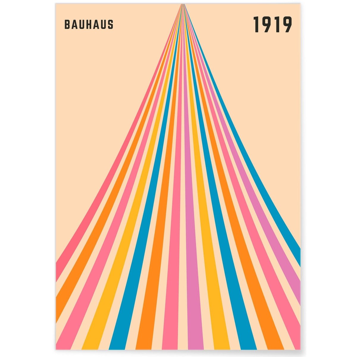 Affiche Bauhaus 13 blanc, L'AFFICHERIE