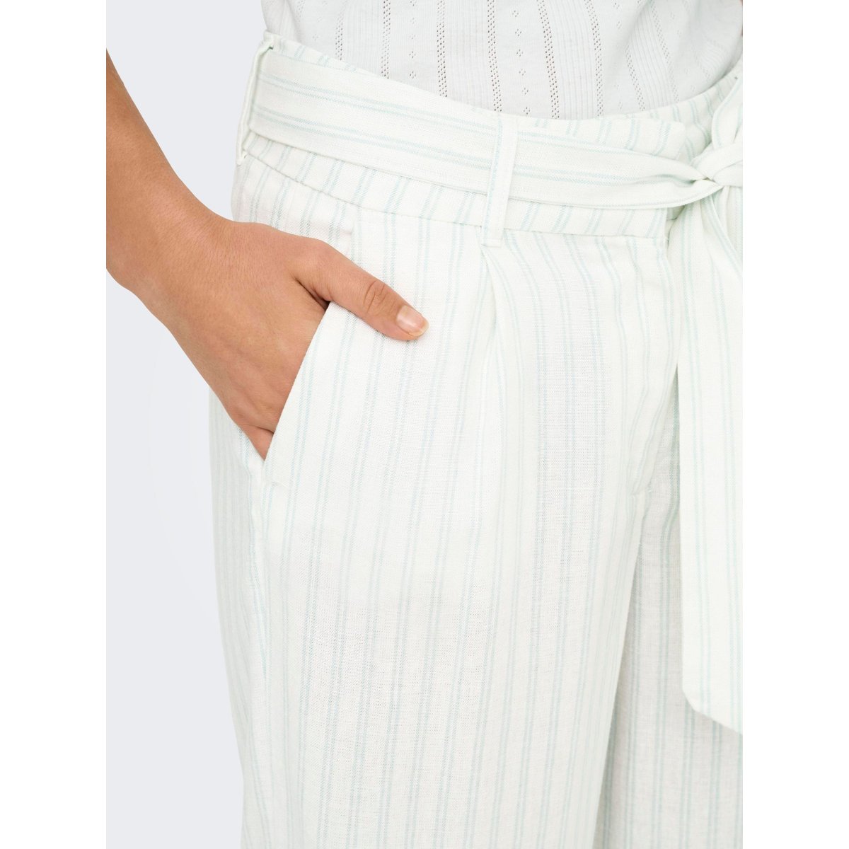 Pantalon À Jambe Large cloud dancer, ONLY