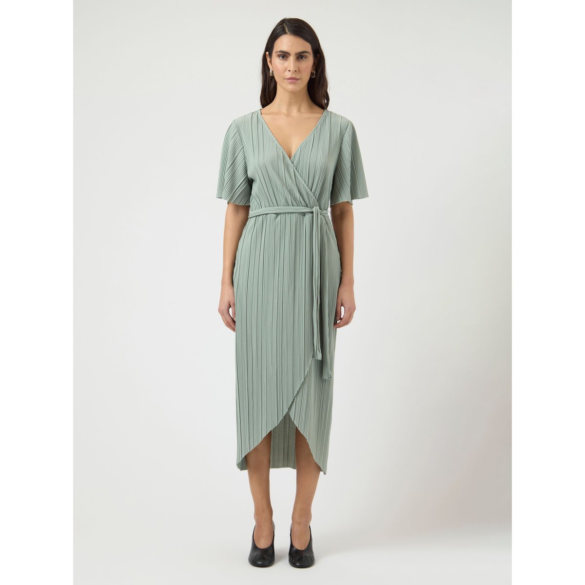 Robe Mi-Longue chinois green, YAS