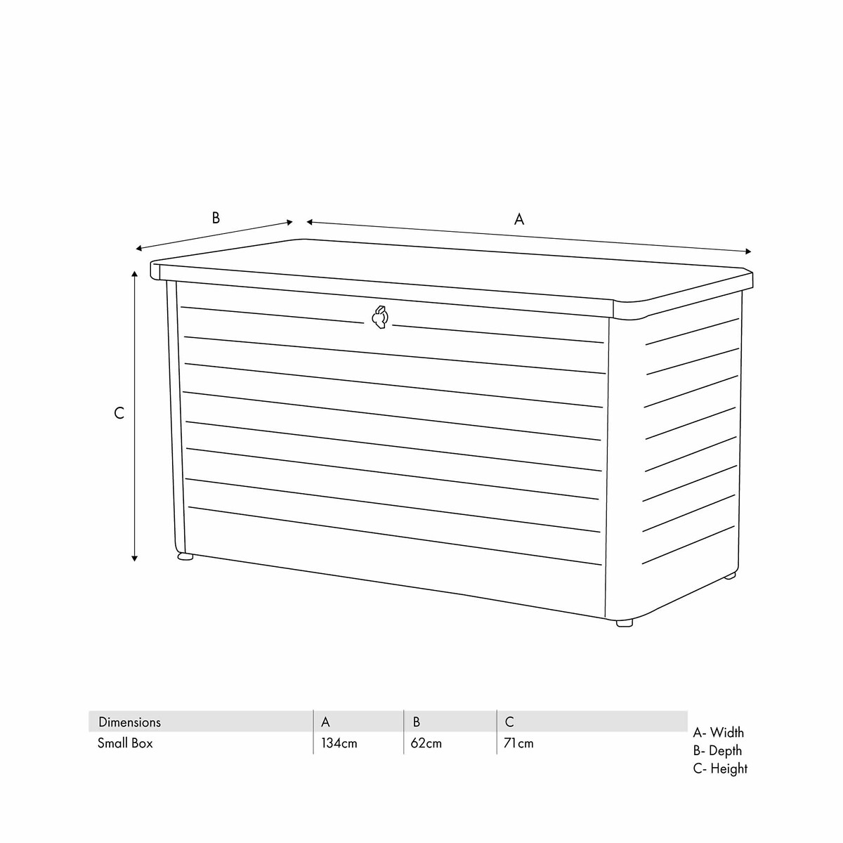 Rhode Island Small Steel Cushion Box black, SO'HOME