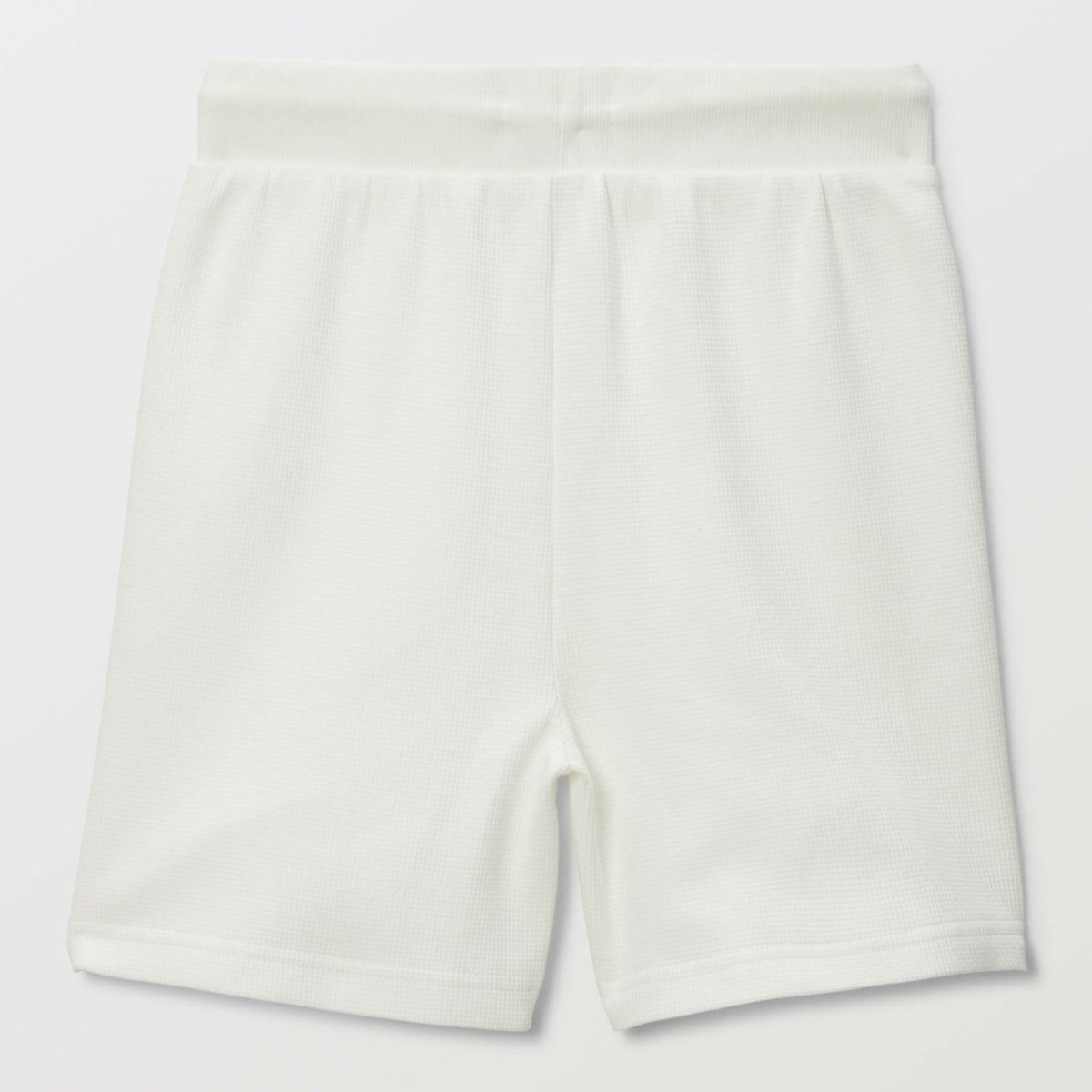 Short en nid d'abeille uni en coton BIO GOTS ecru, MONOPRIX