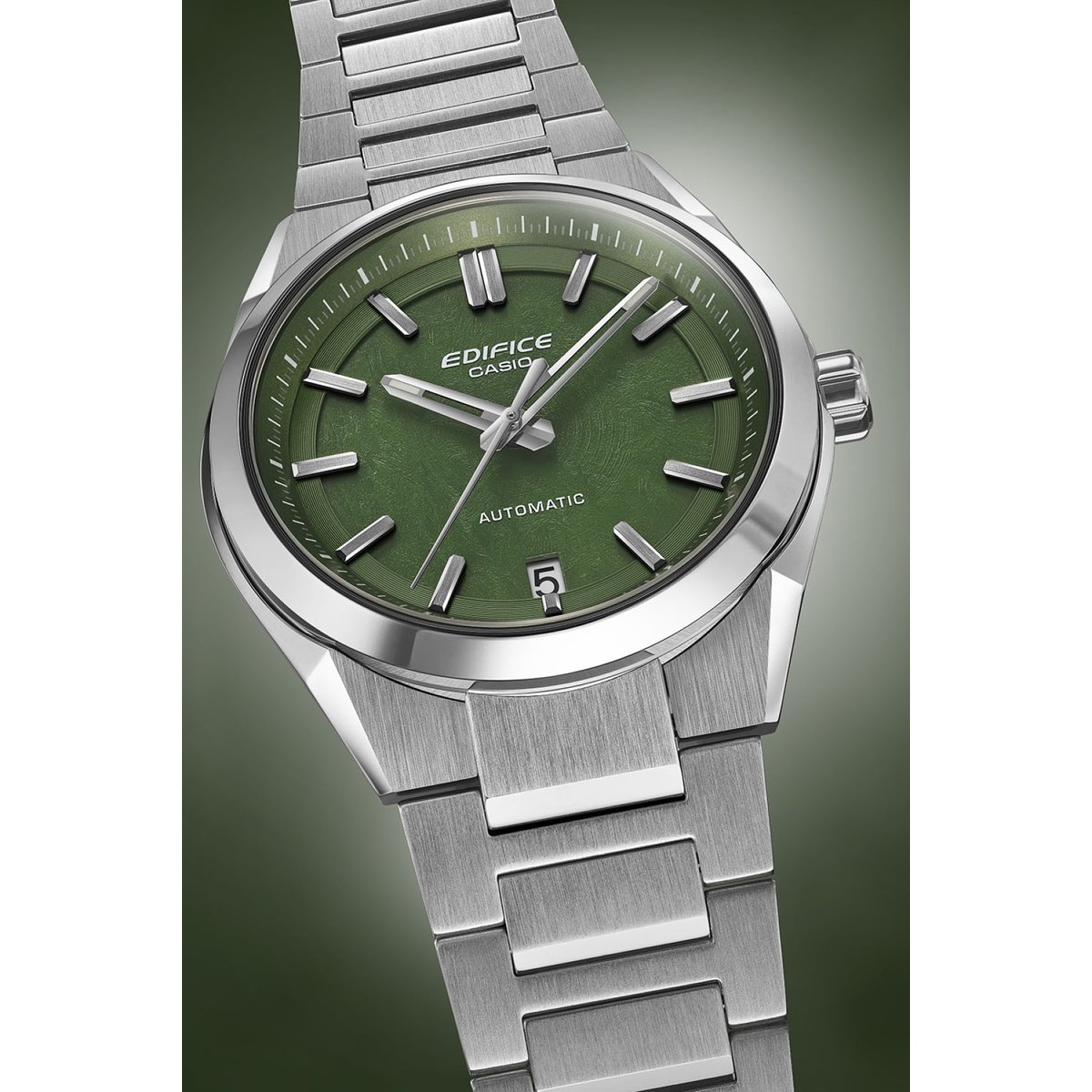 Montre Analogique  EDIFICE argenté vert argenté, CASIO