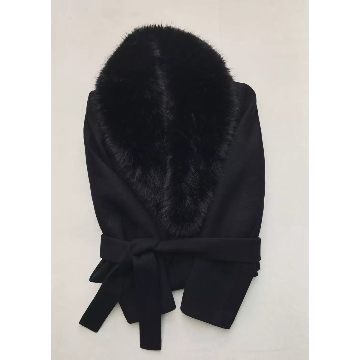 COAT DOLCE noir, MANGO