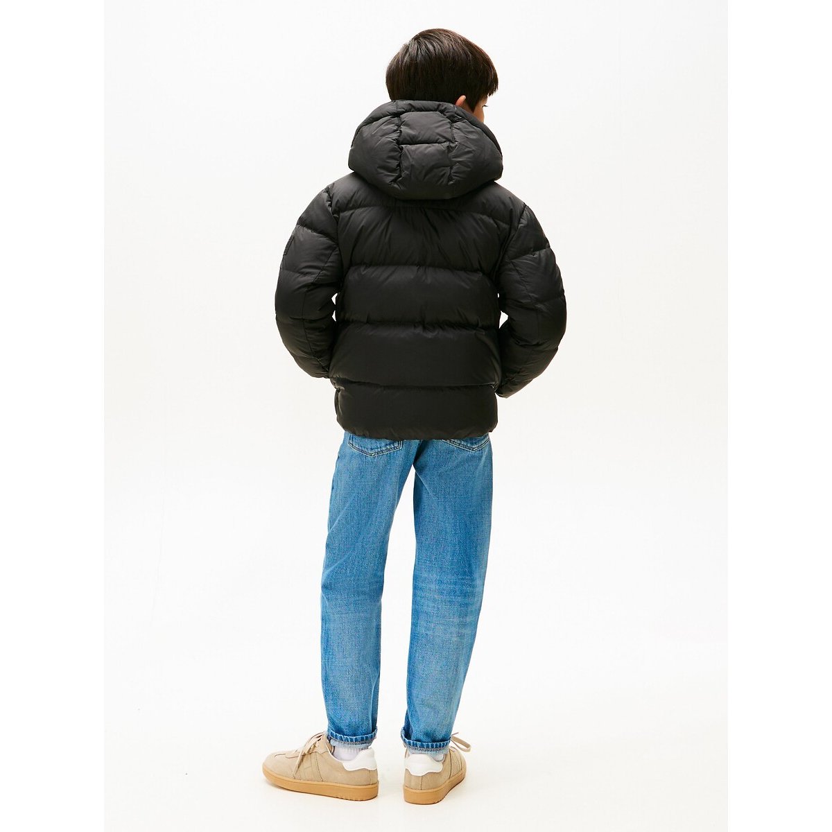 Hooded Padded Jacket black, TOMMY HILFIGER