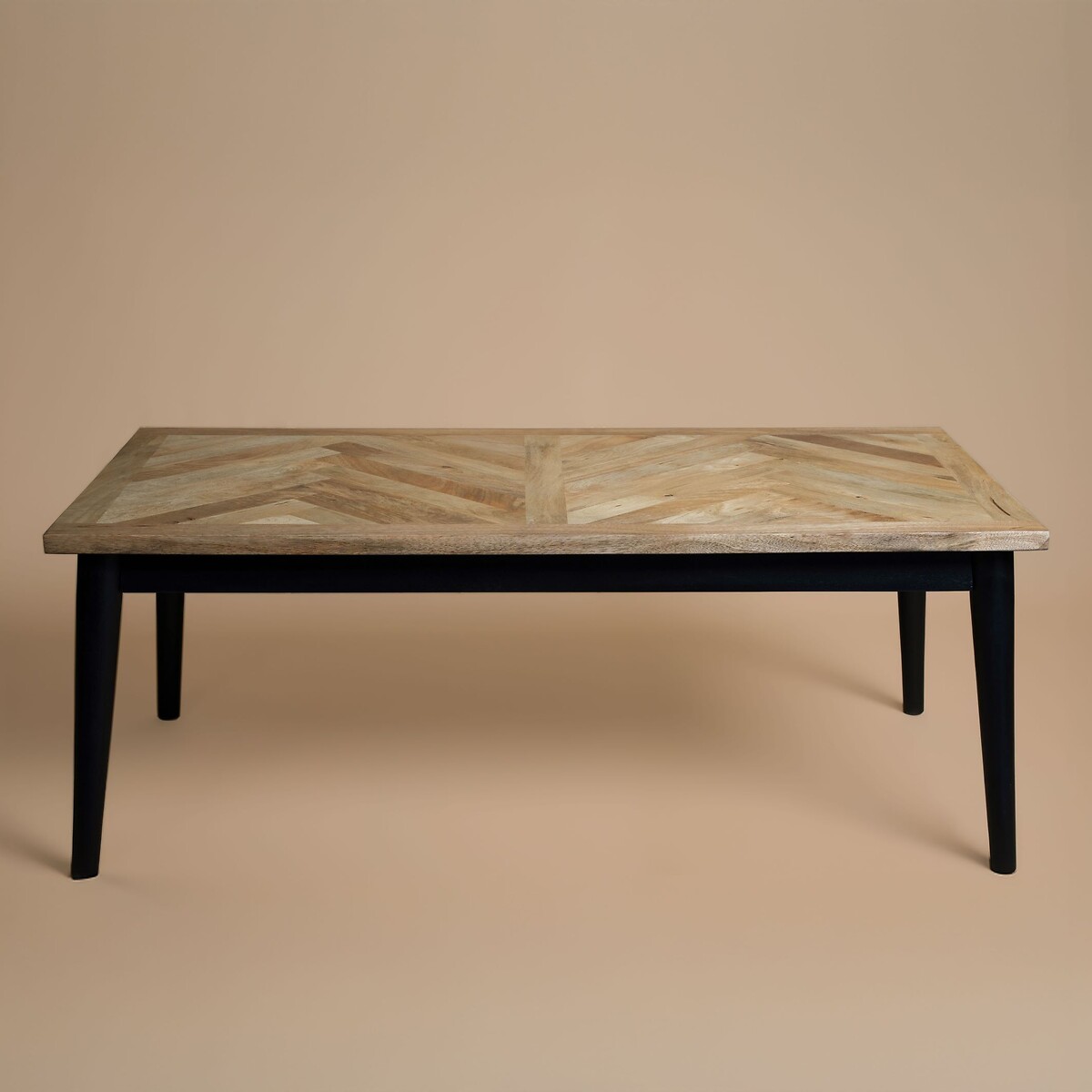 Beau Herringbon Parquet Mango Wood Coffee Table wood, ÉDITÉ