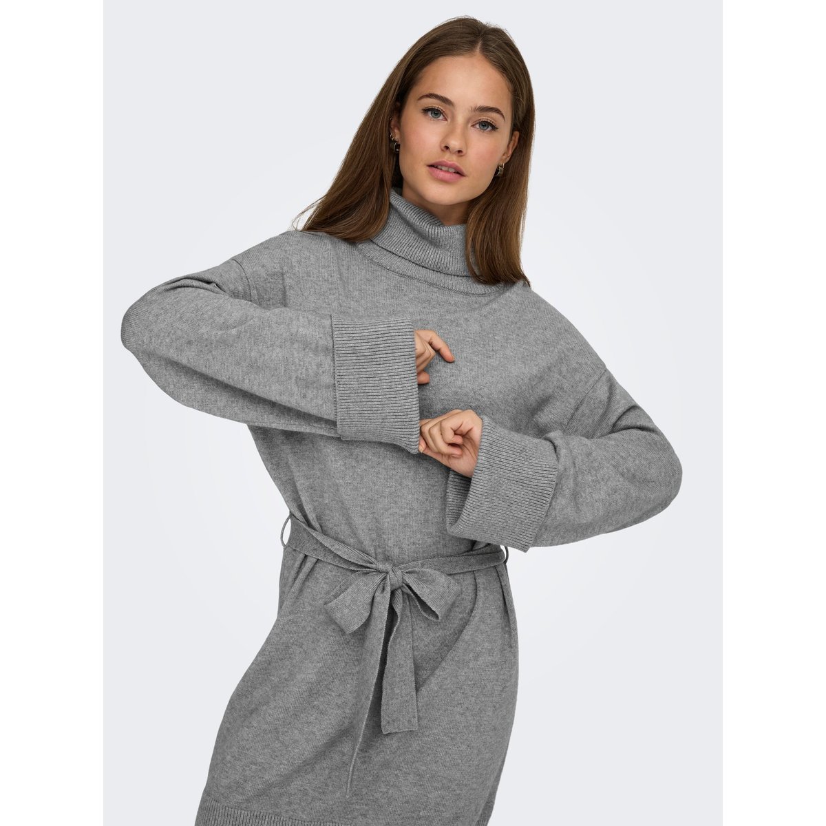 Robe En Maille grise - ultimate grey, ONLY
