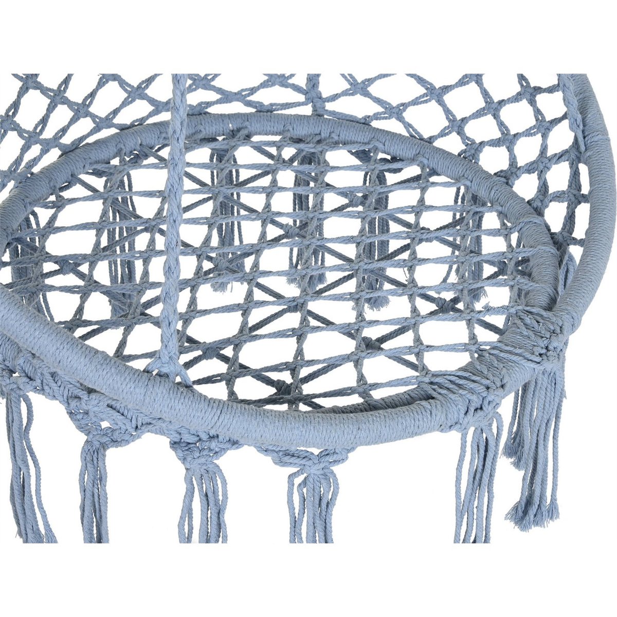 Chaise suspendue en coton, TERRAZA Y JARDIN bleu ciel doux, RECOLLECTION