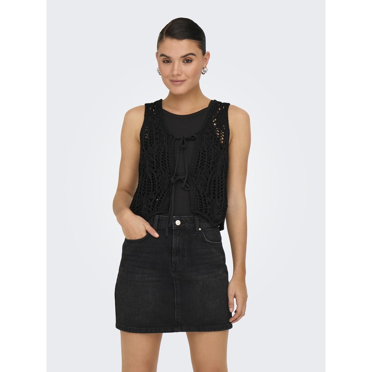 Gilet noire - black, ONLY