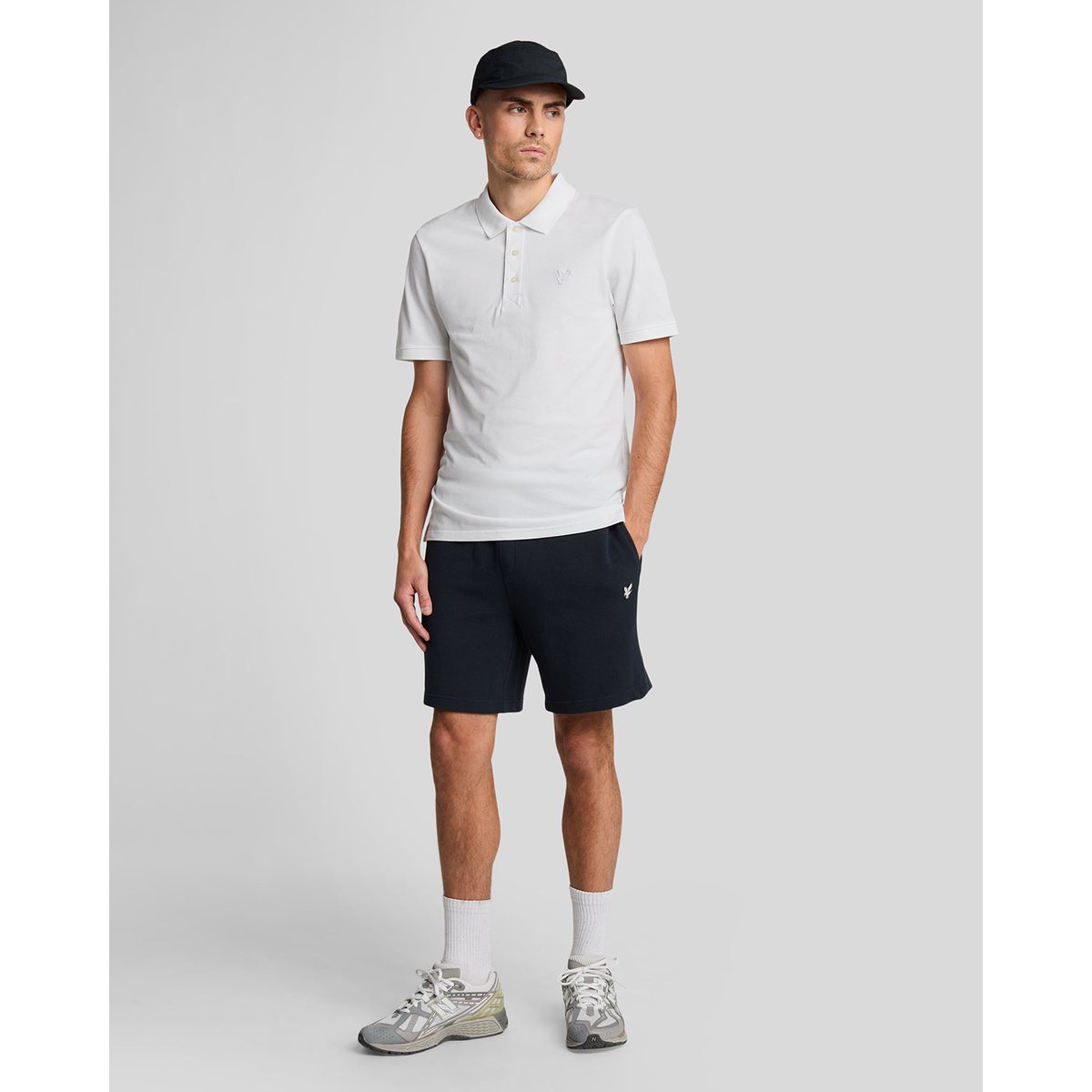 Polo stretch blanc, LYLE & SCOTT