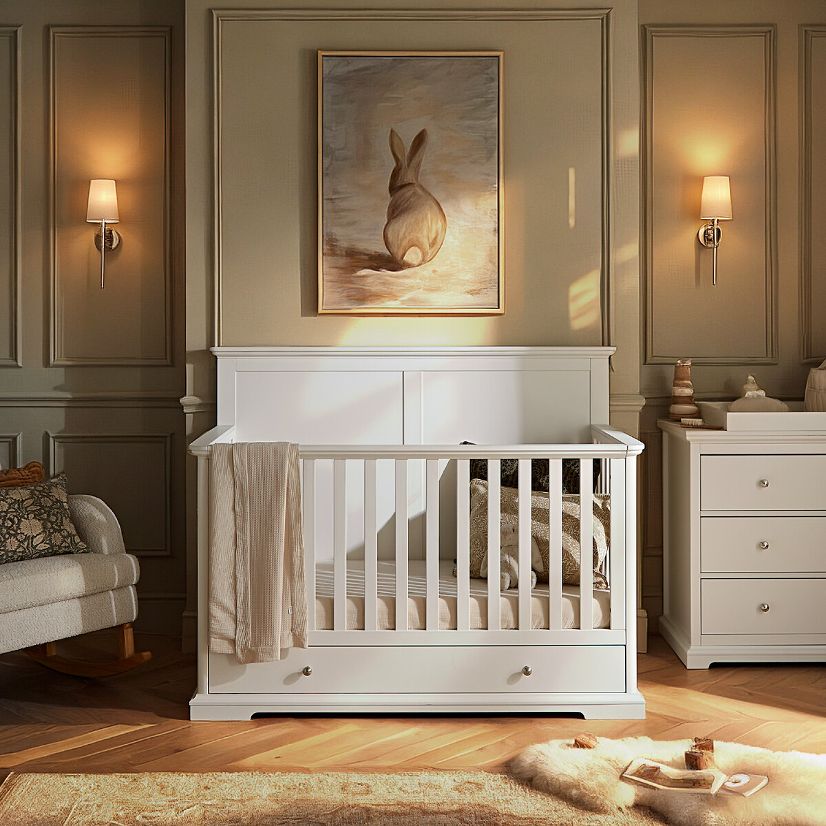 Beaumont Grand Cot Bed white, CUDDLECO
