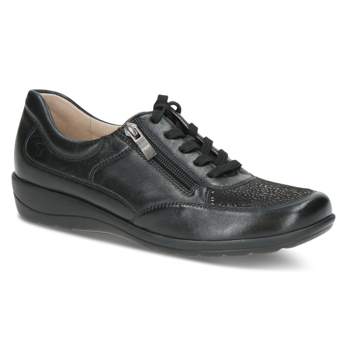 Basket à lacets noir zèbre, CAPRICE