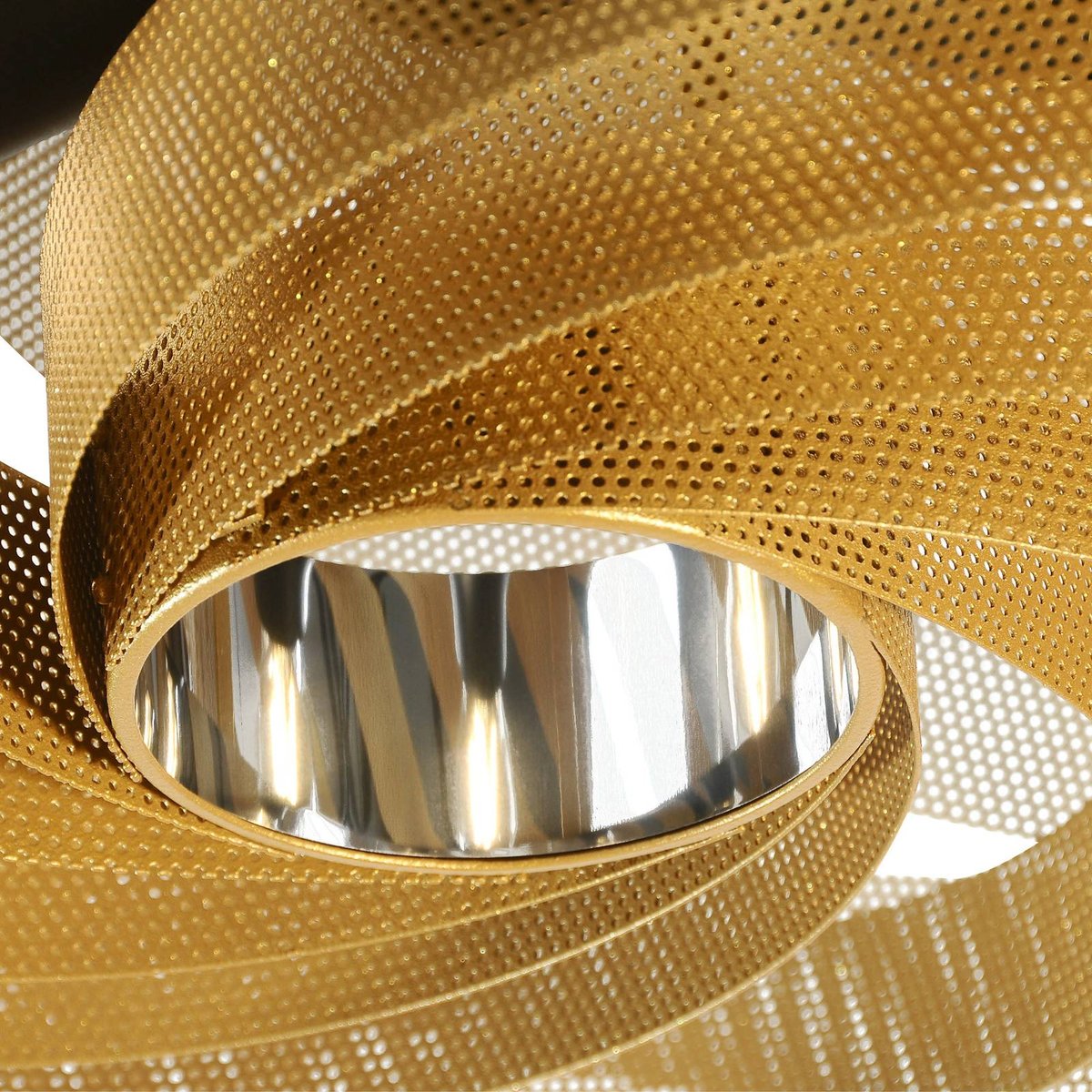 Plafonnier en métal moderne, Vento doré, EULUNA