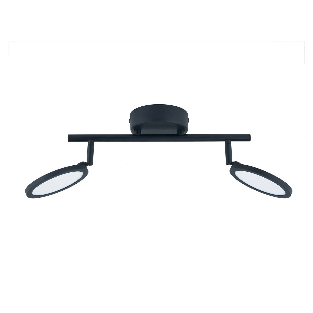 Plafonnier en métal moderneLED, Manel noir, blanc, LINDBY