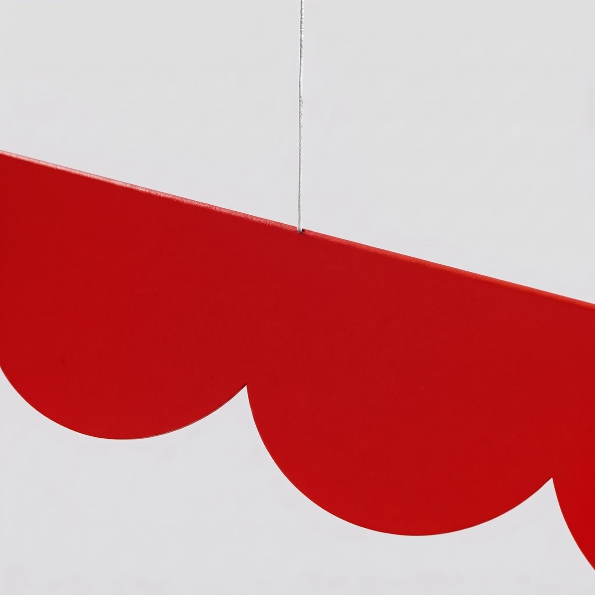 Suspension Aluminium Rouge LED 1 Biscuit rouge, EDEN