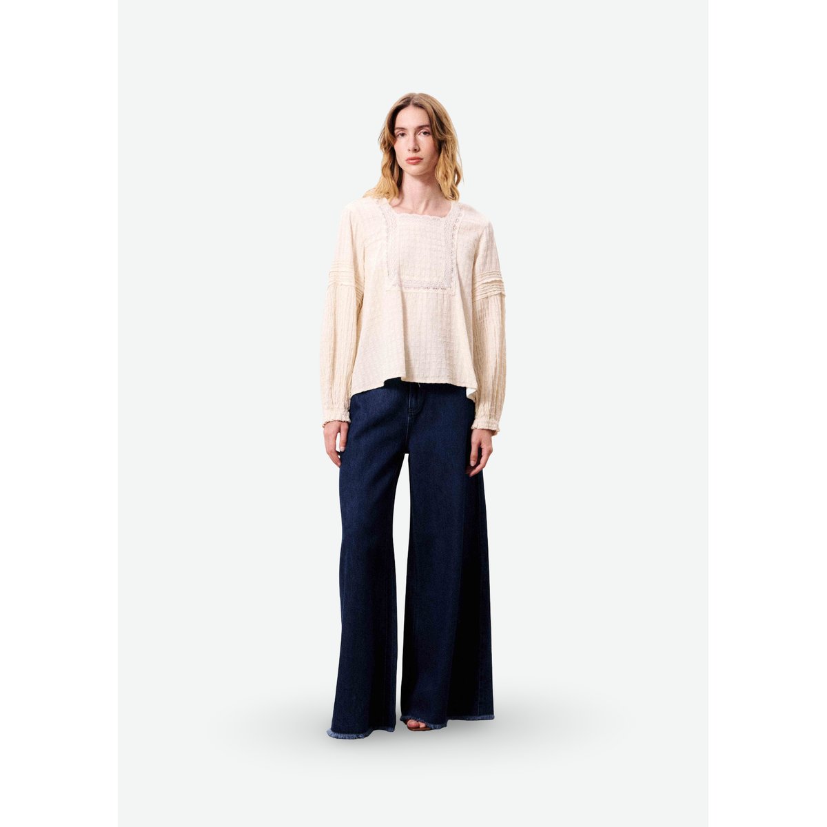 Blouse TEAHURA jaune beurre, FRNCH