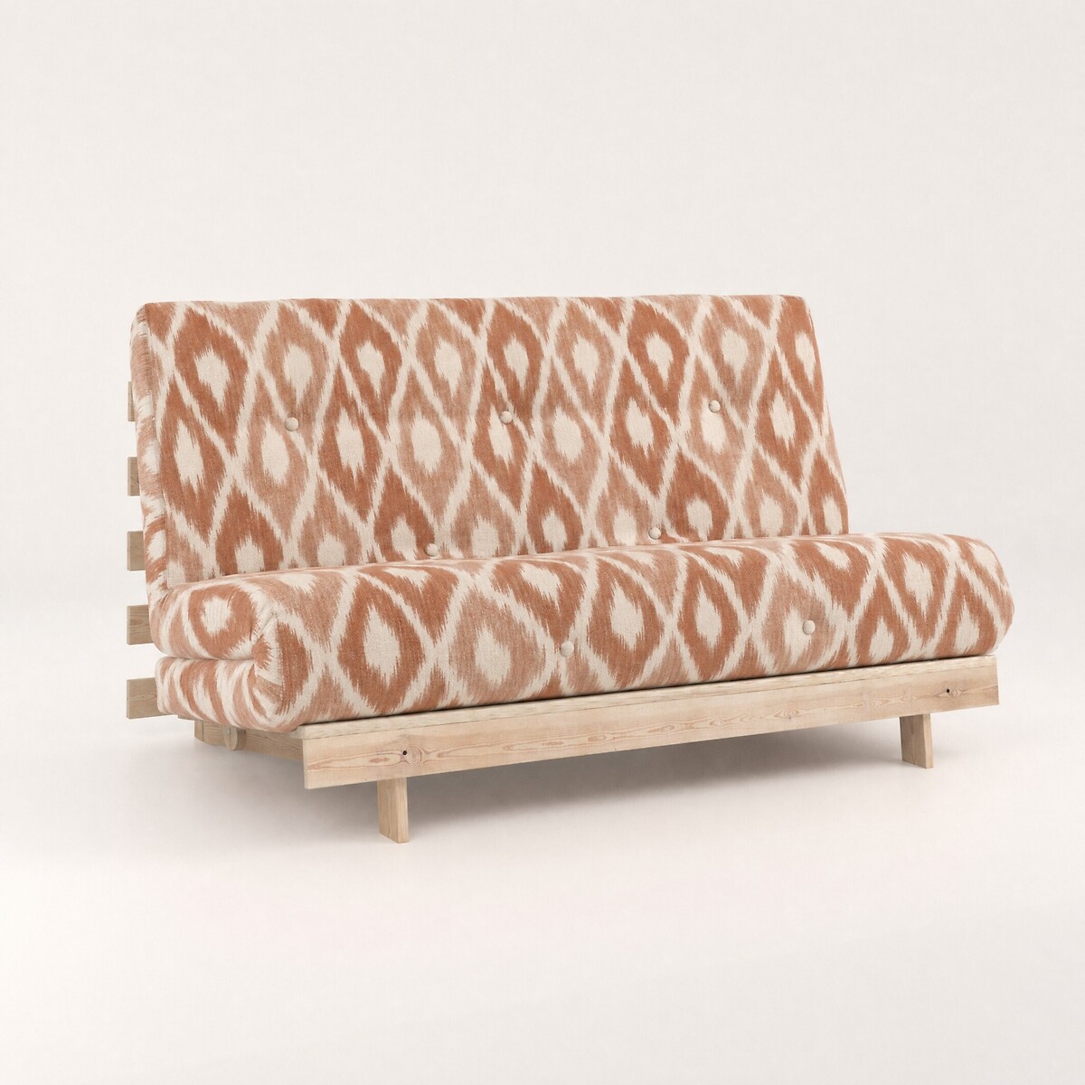 Nemuri Ikat Print Double Futon Sofa Bed orange, ÉDITÉ