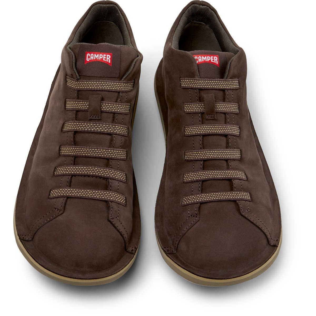 Baskets Beetle Nubuck Leather brun fonc90, CAMPER