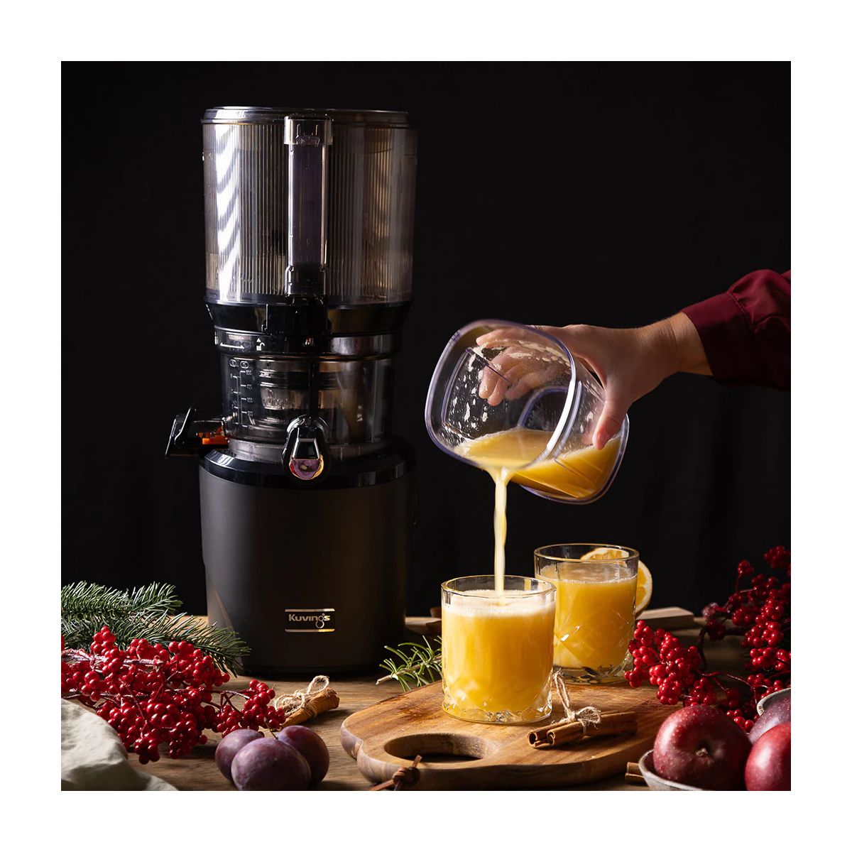 Centrifugeuse automatique noir KHS2571CE B couleur unique, KUVINGS