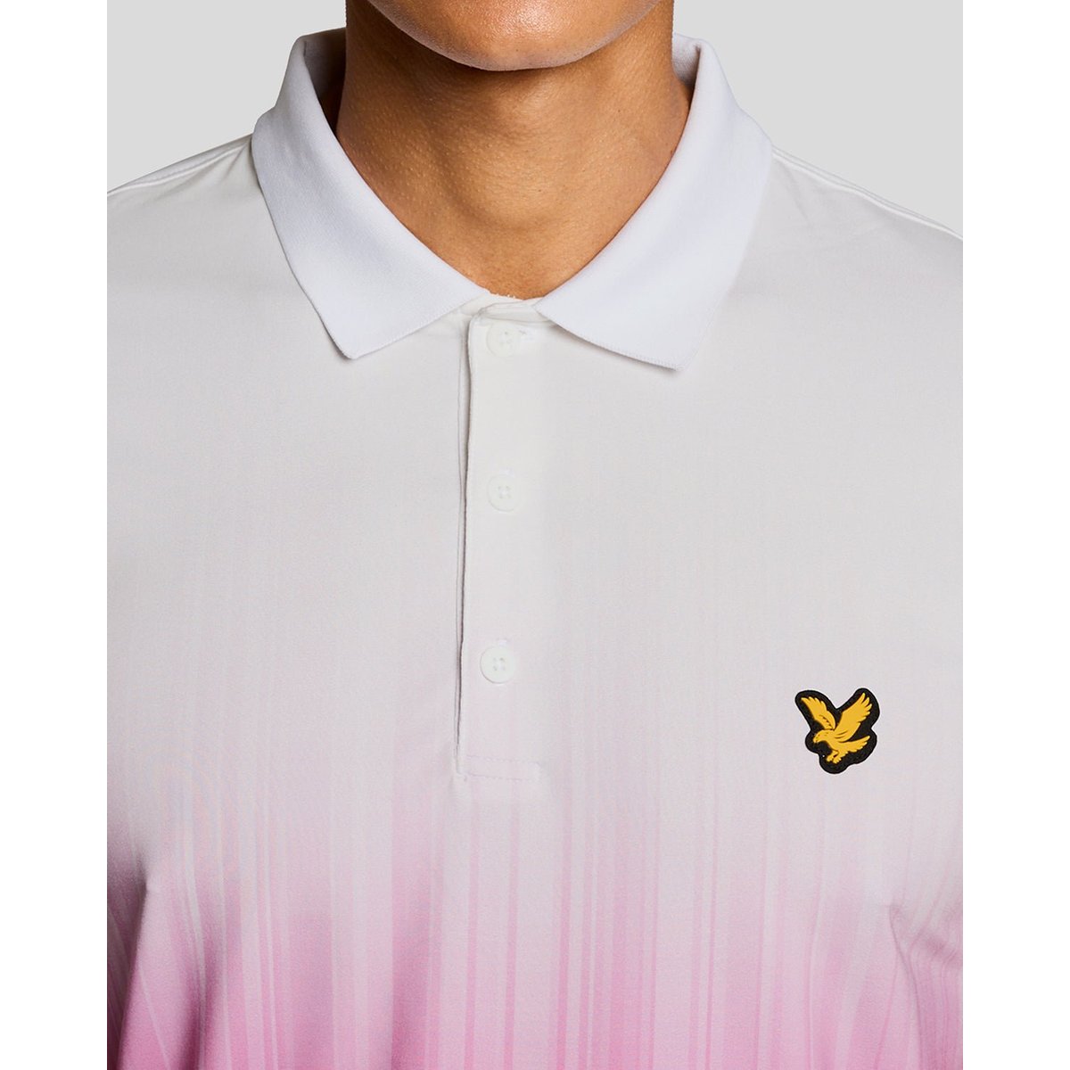 Polo dégradé violet techno, LYLE & SCOTT