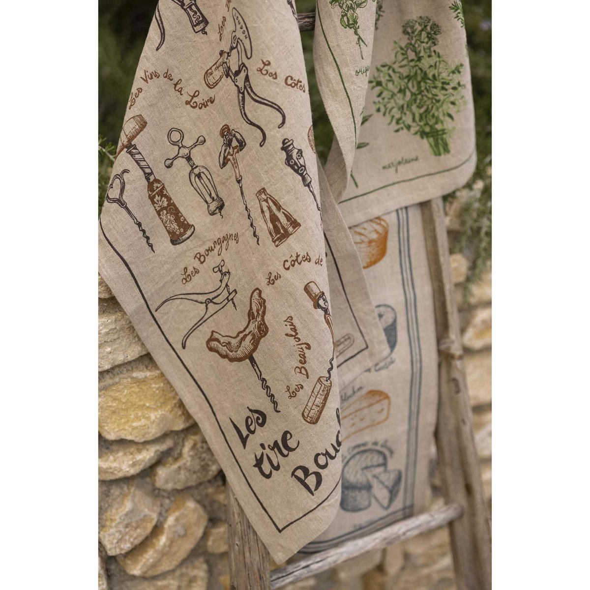 Torchon lin Les herbes naturel, WINKLER