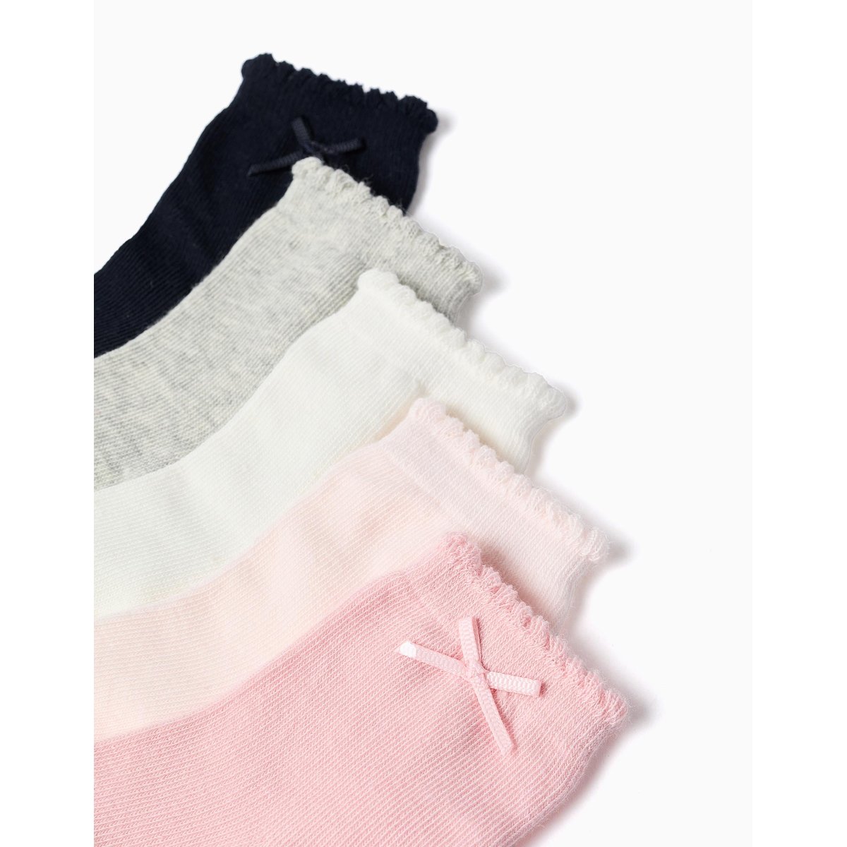 Lot de 5 paires de chaussettes avec tiges ondulées multicolore, ZIPPY