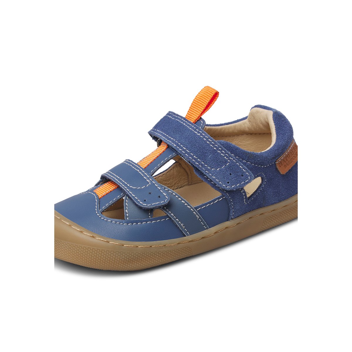 Sandales barefoot en cuir et en daim BAREFOOT JAFFO VL. bleu-, NATURINO