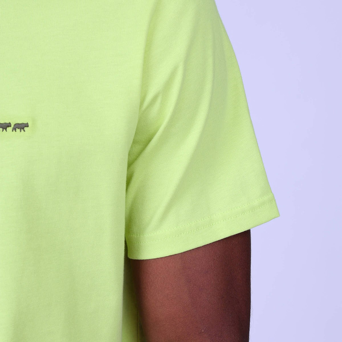 T-shirt Cédric vert acide, MISE AU GREEN