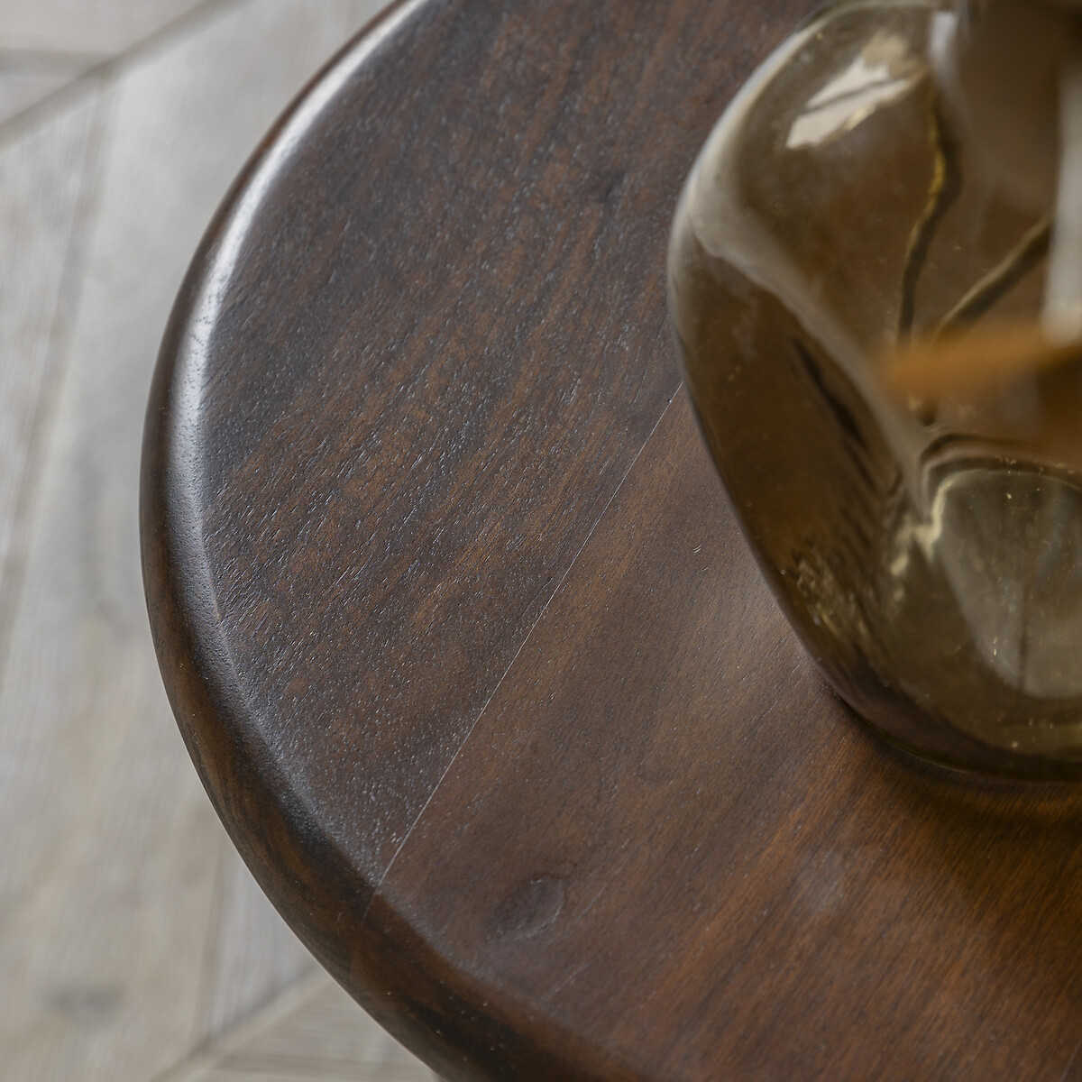 Sanford Mango Wood Sculptural Side Table dark wood, ÉDITÉ